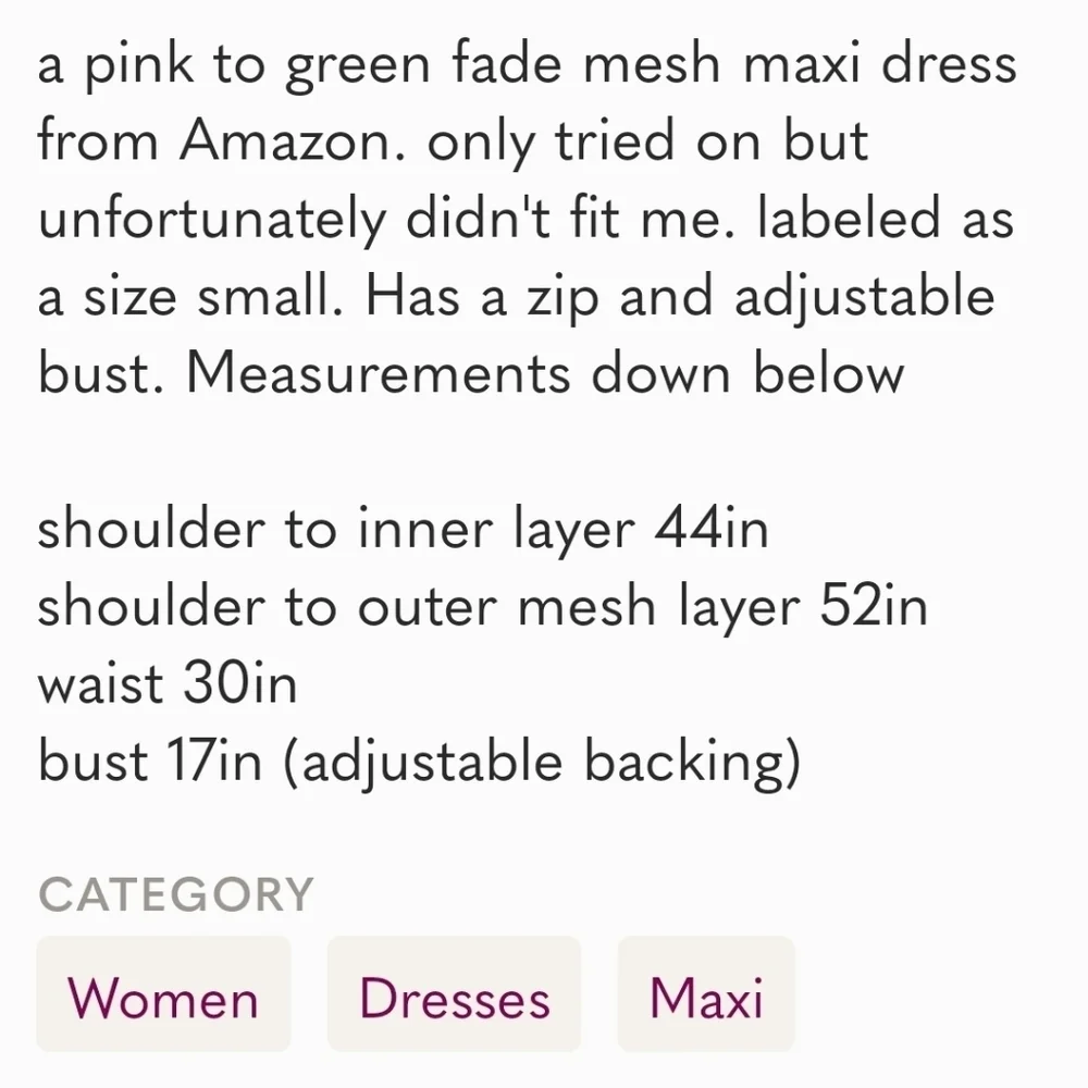 Ombré Maxi Dress - Picture 9 of 9